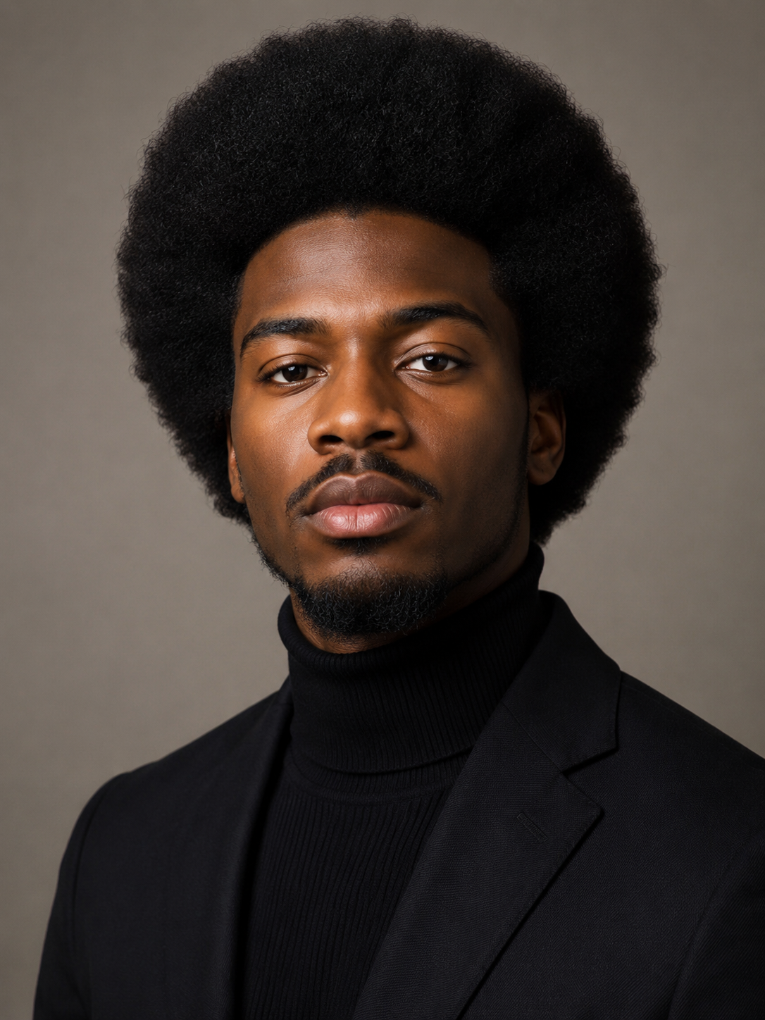 rounded afro with even shape
