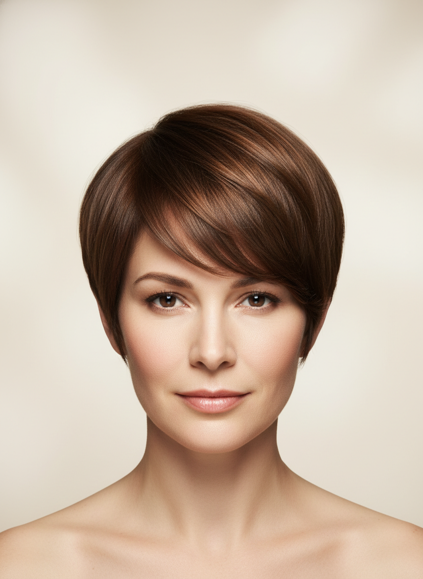 classic angled bob haircut
