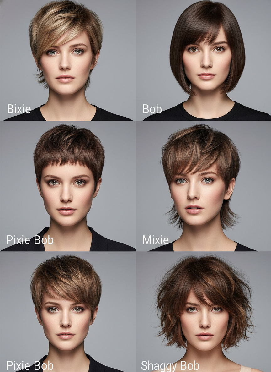 bixie cut vs pixie cut bob pixie bob mixie and shaggy bob