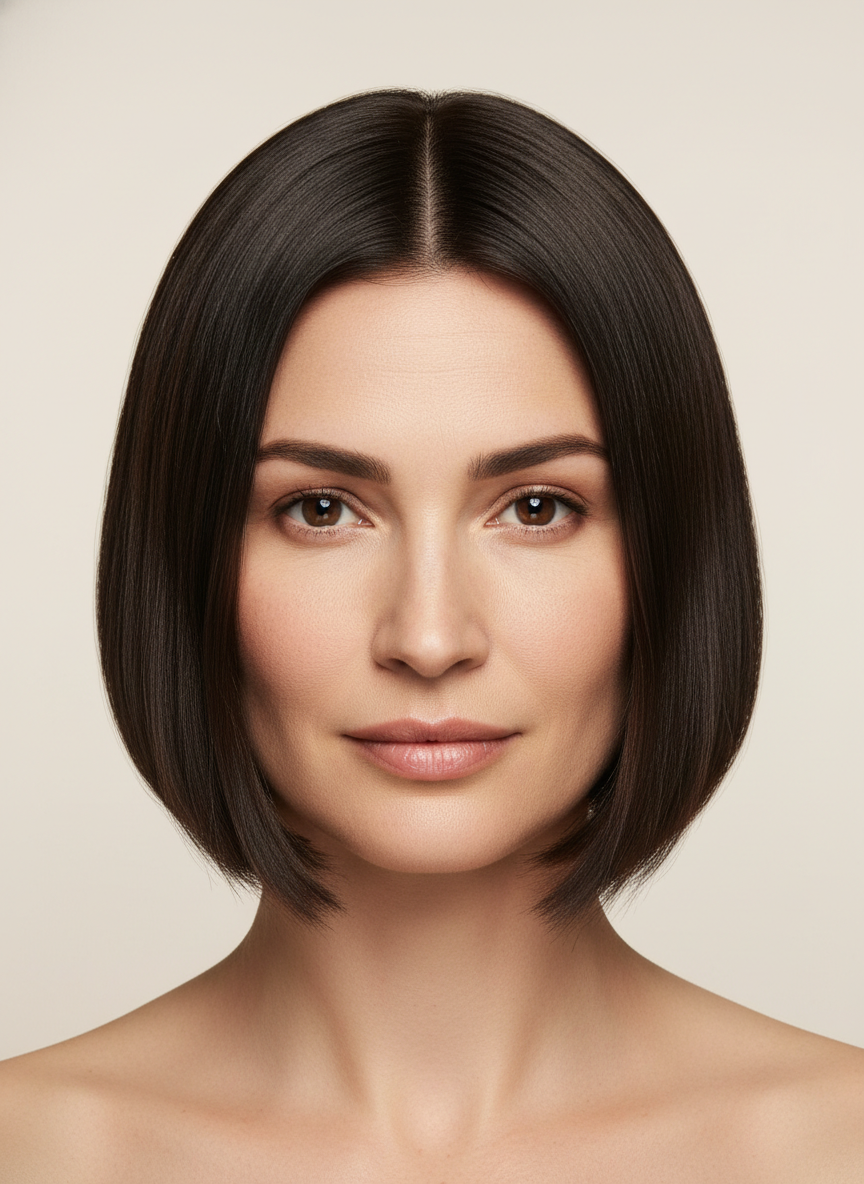 chin length blunt bob