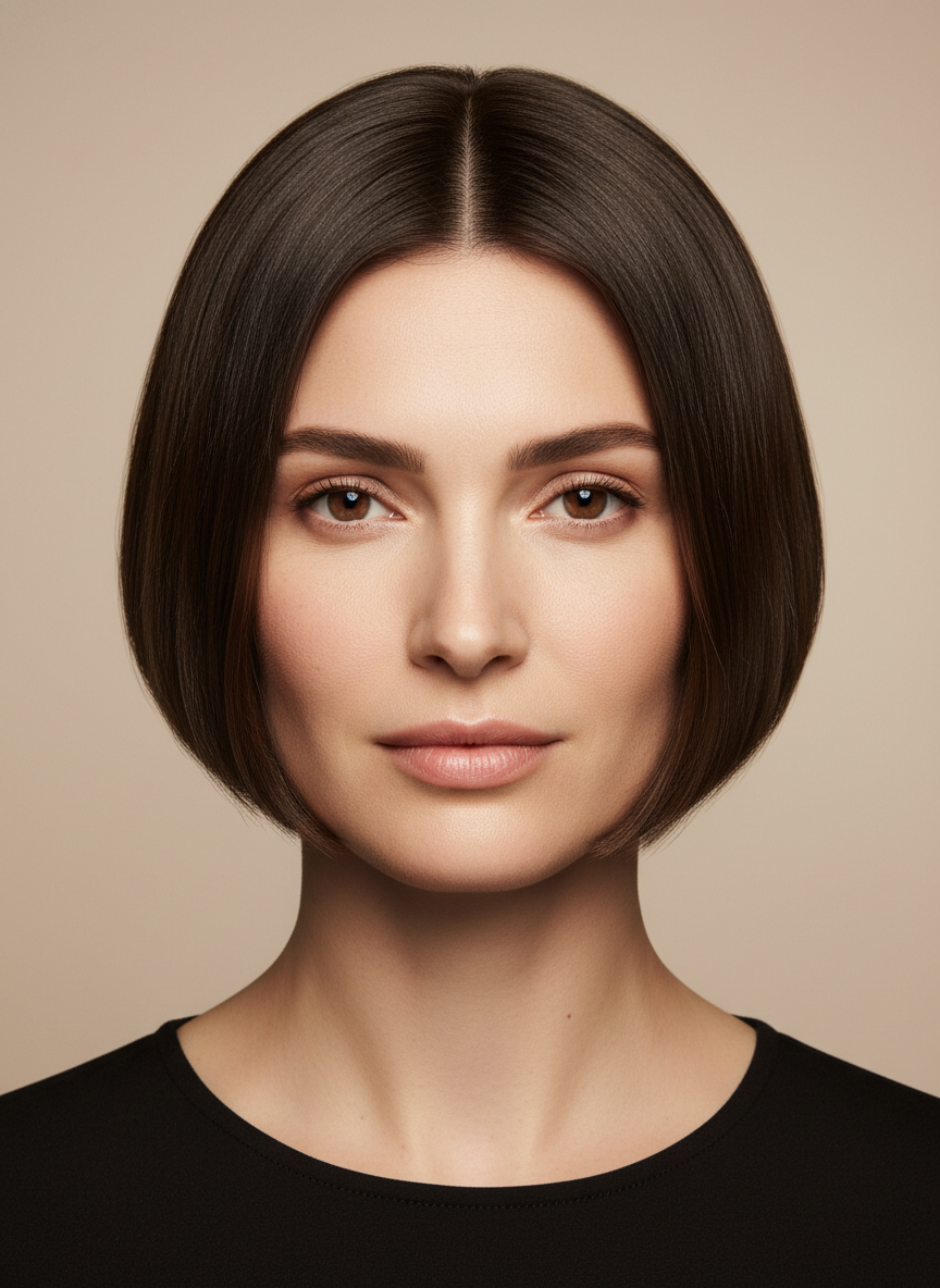 soft blunt short bob