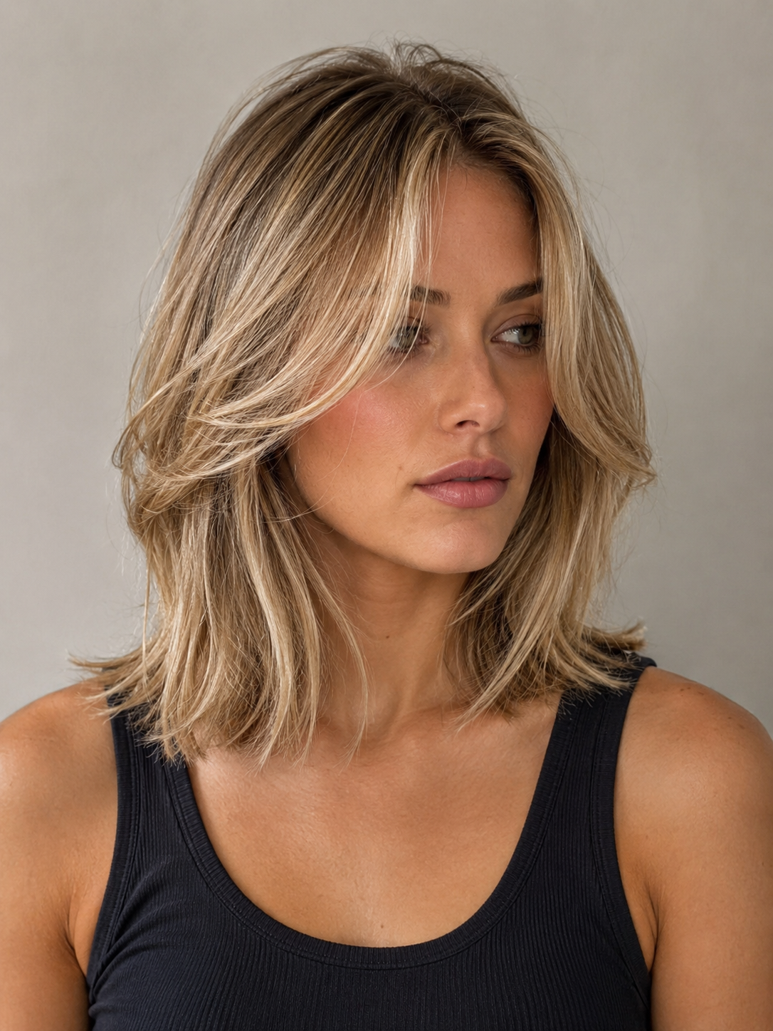 butterfly lob for fine hair with light airy layers and full ends