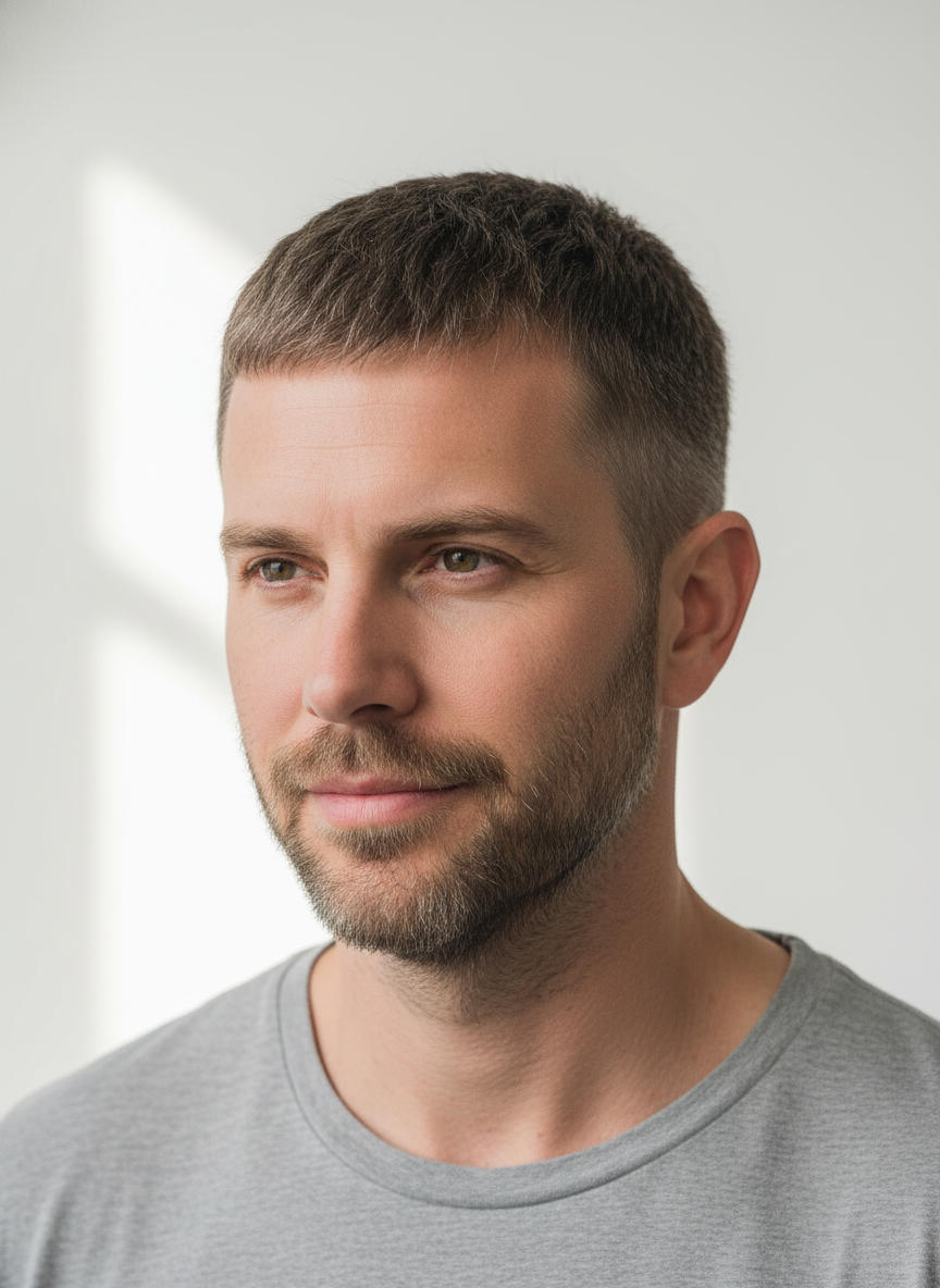 12 guard buzz cut with soft longer clipper length
