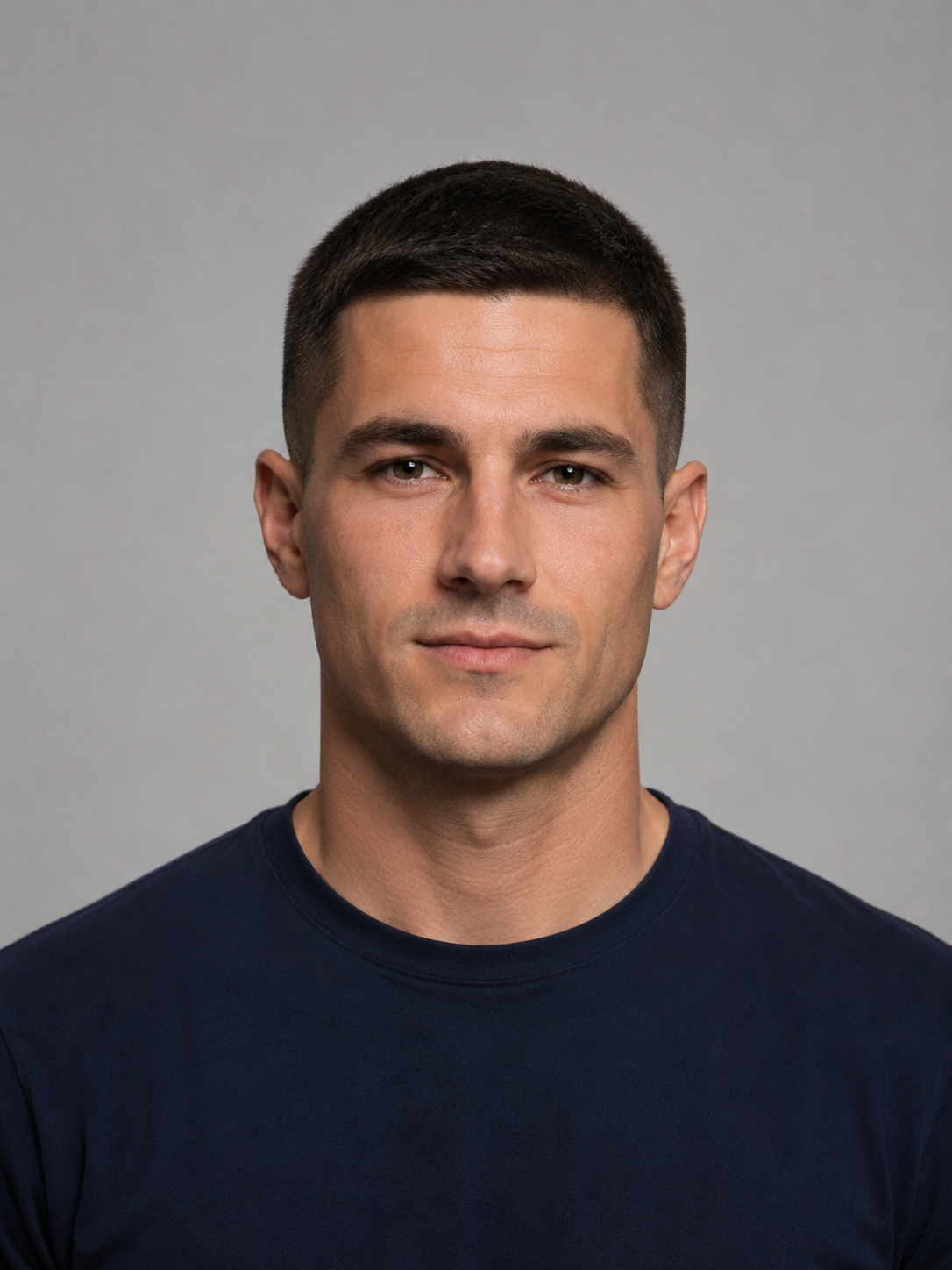 crew cut taper with classic sideburn finish