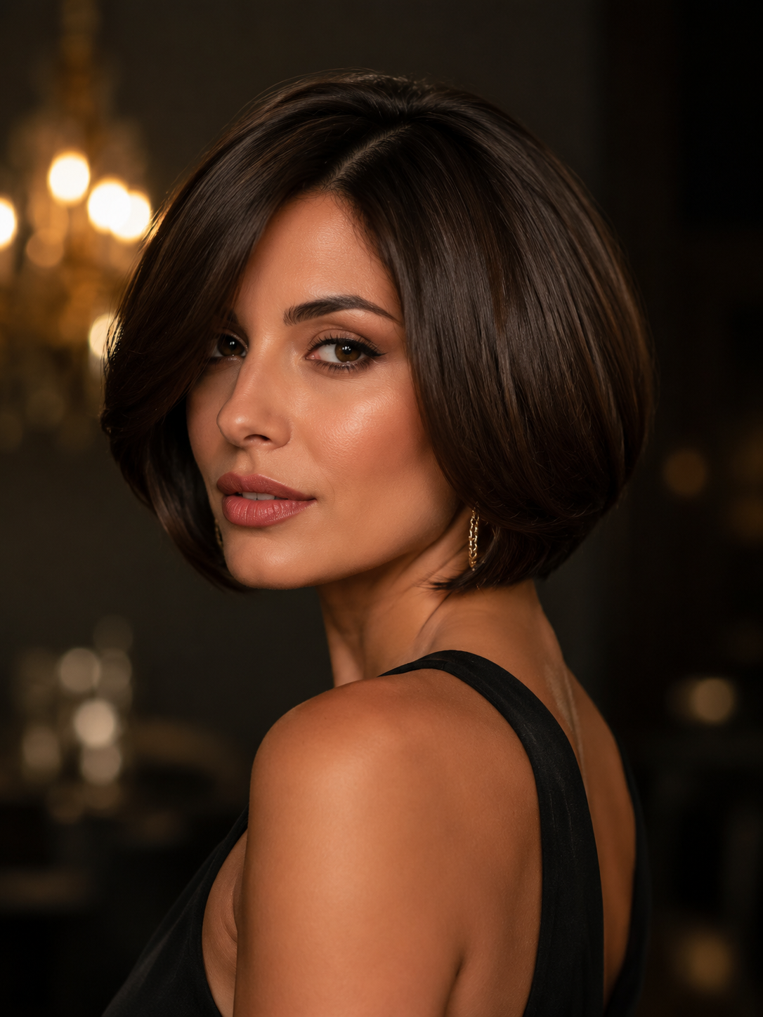 Italian bob date night hairstyle