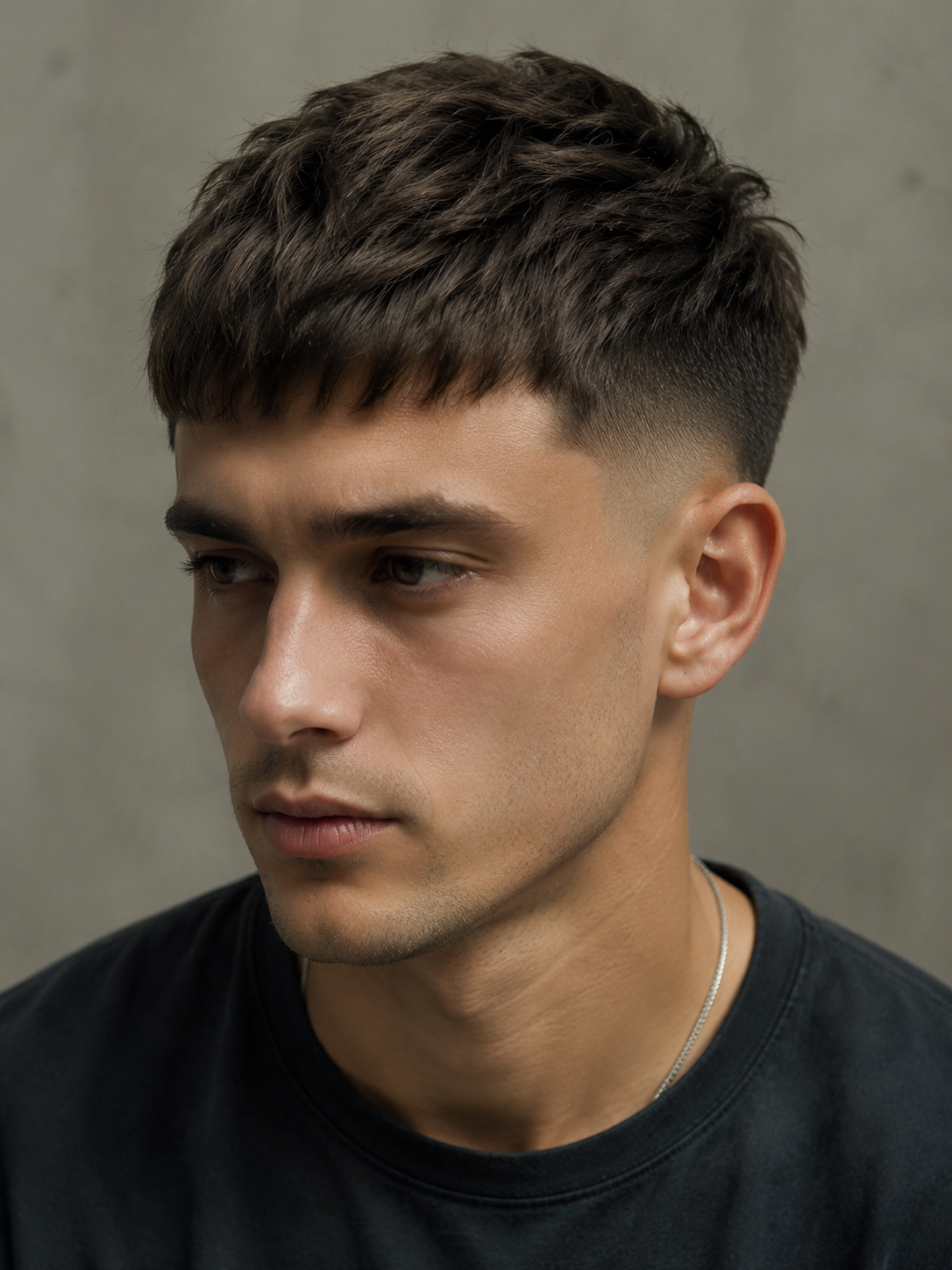 textured French crop with subtle separation