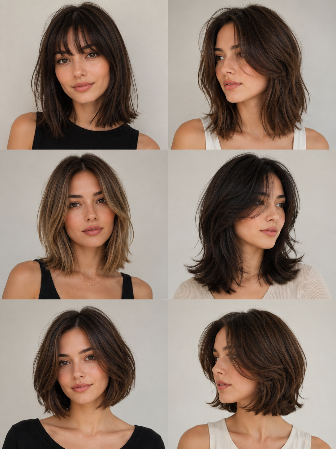 related long bob and bangs ideas including cute long bob cuts collarbone lob butterfly lob soft bob and butterfly bob