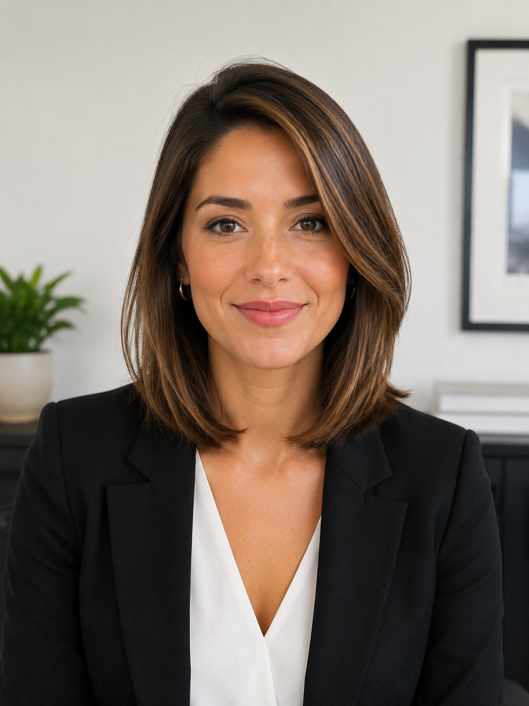 collarbone lob professional interview hairstyle