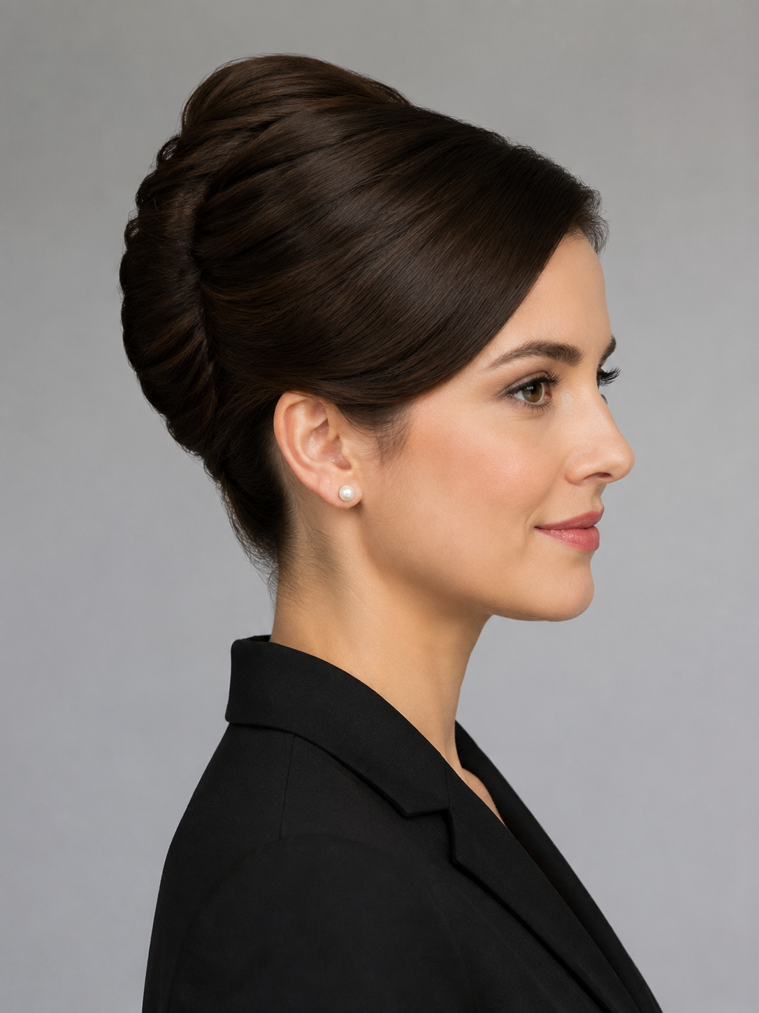 French twist professional interview updo
