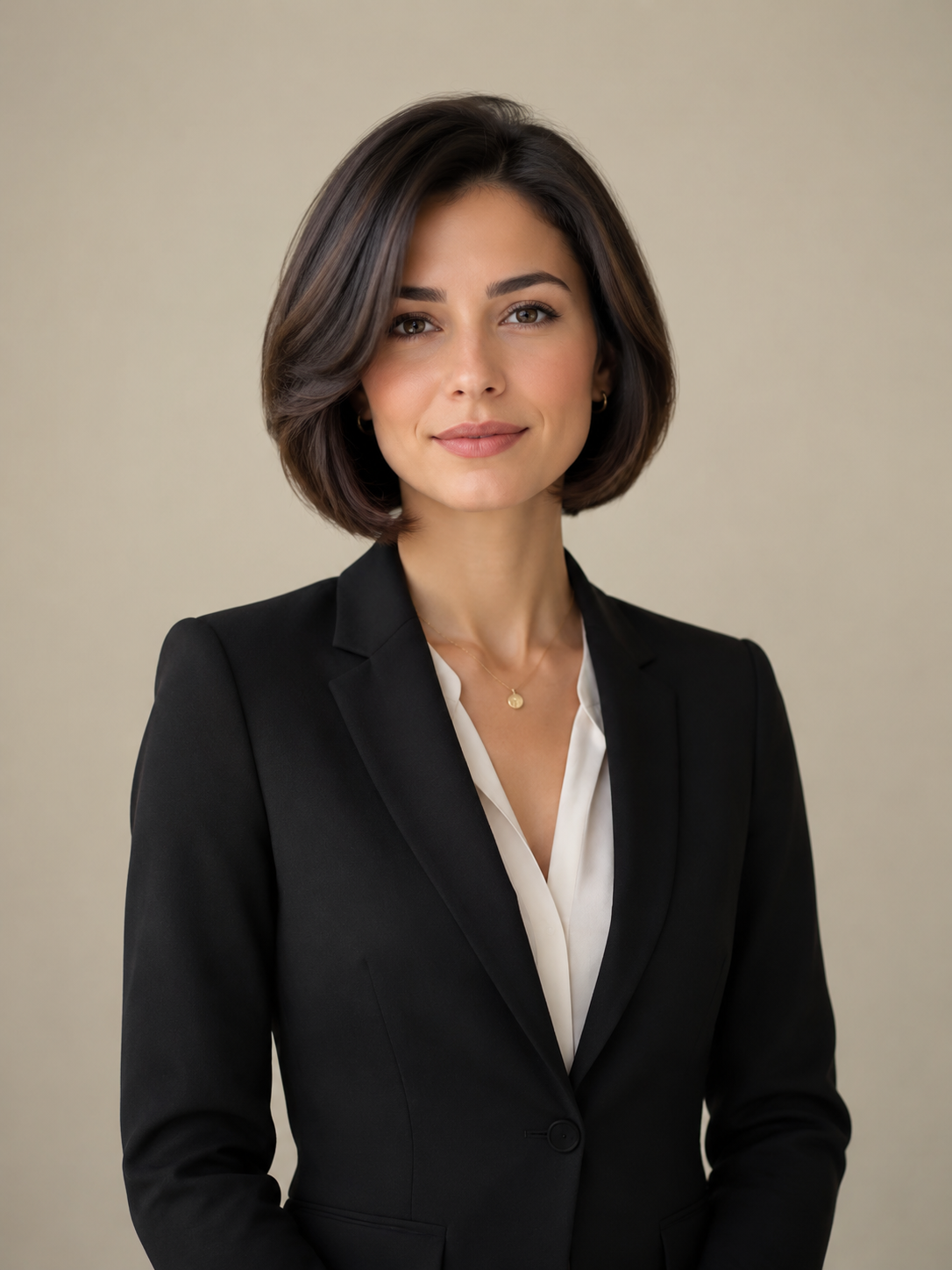 Italian bob professional interview hairstyle