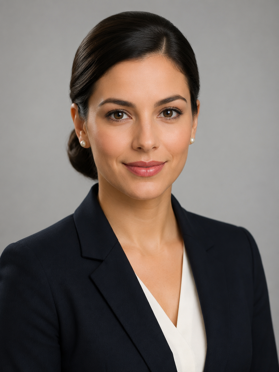 low bun professional interview hairstyle