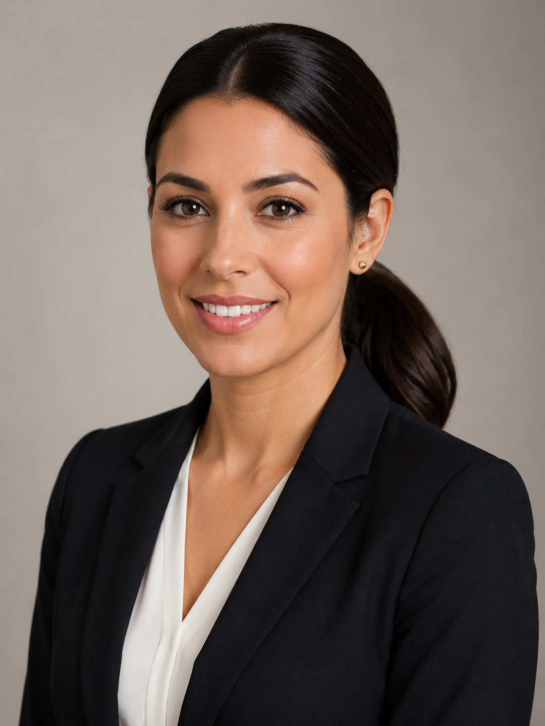 low ponytail professional interview hairstyle