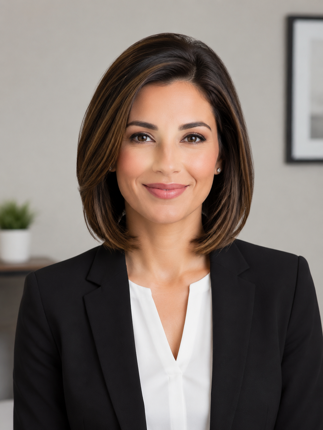 shoulder length bob professional interview hairstyle