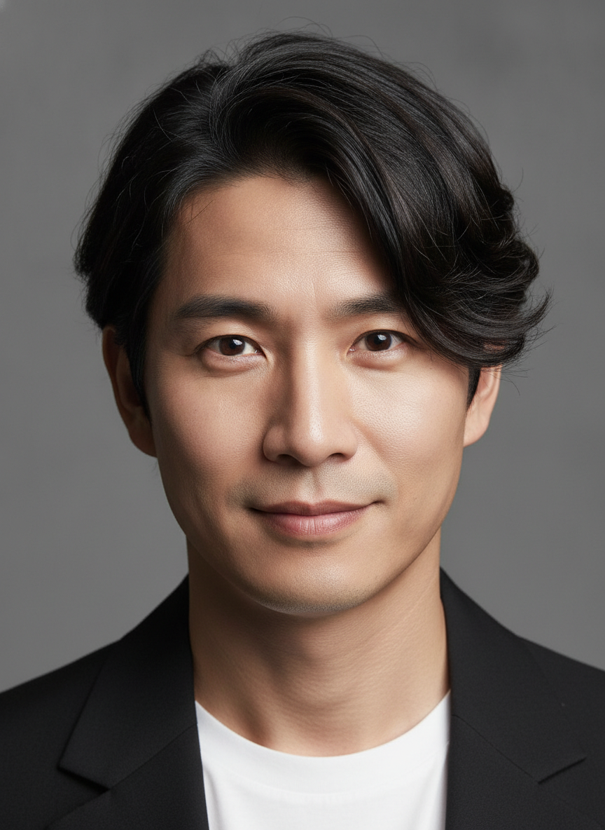 Korean side part haircut for men