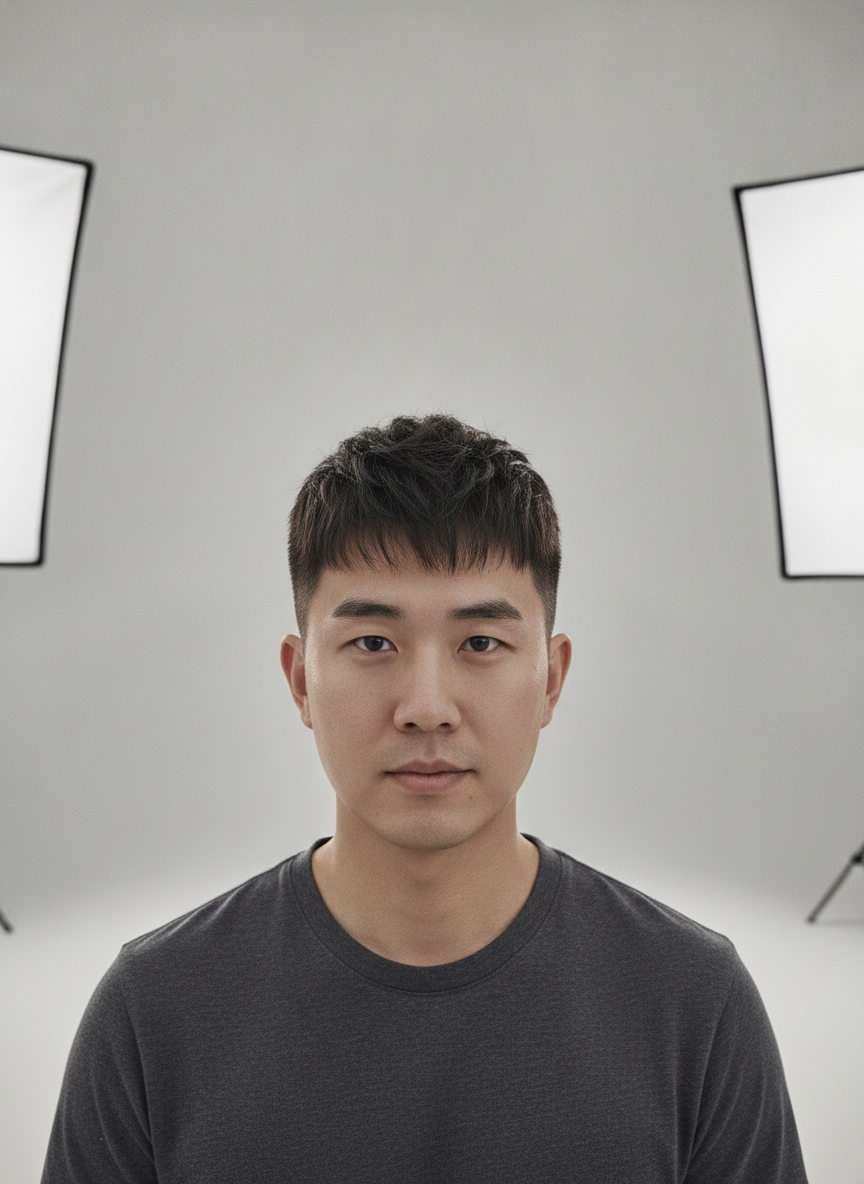 Korean textured crop for men