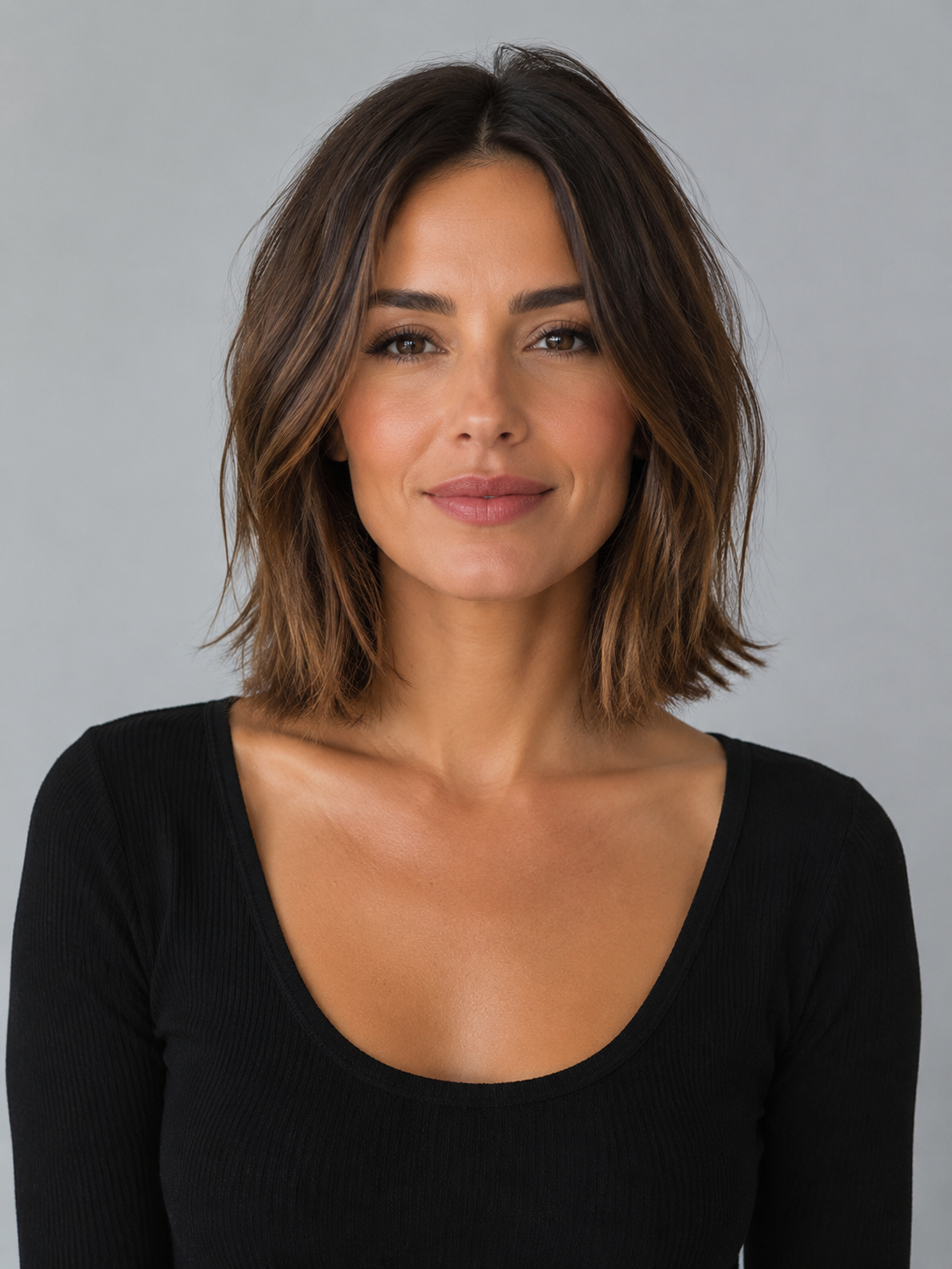 low maintenance collarbone lob hairstyle