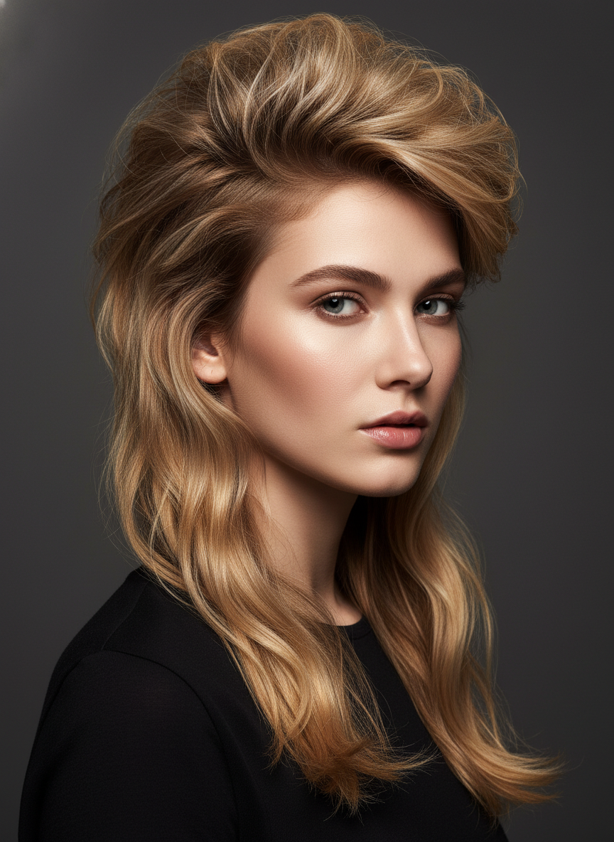 dramatic classic back-length haircut with longer back