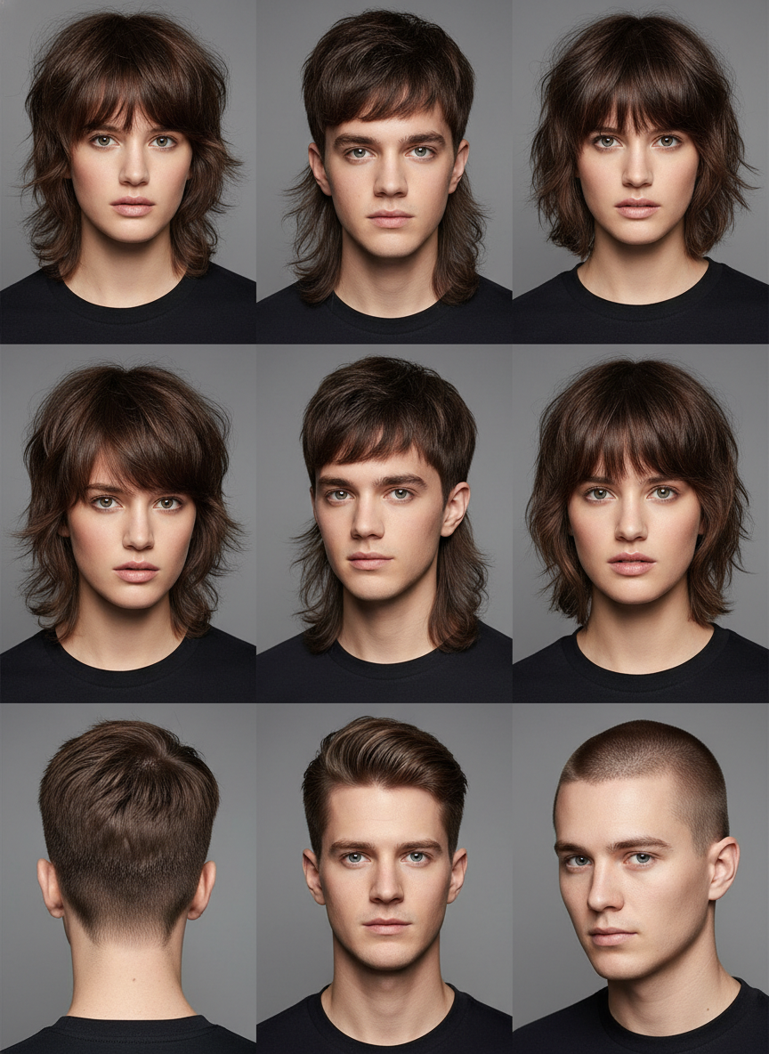 related hairstyles including wolf cut shag fade undercut and warrior cut