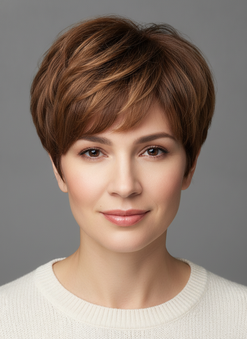 oval face pixie cut
