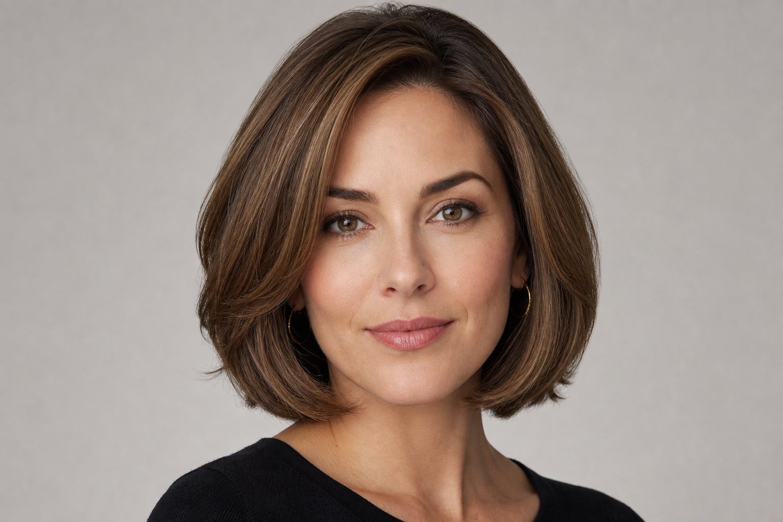 oval face soft bob
