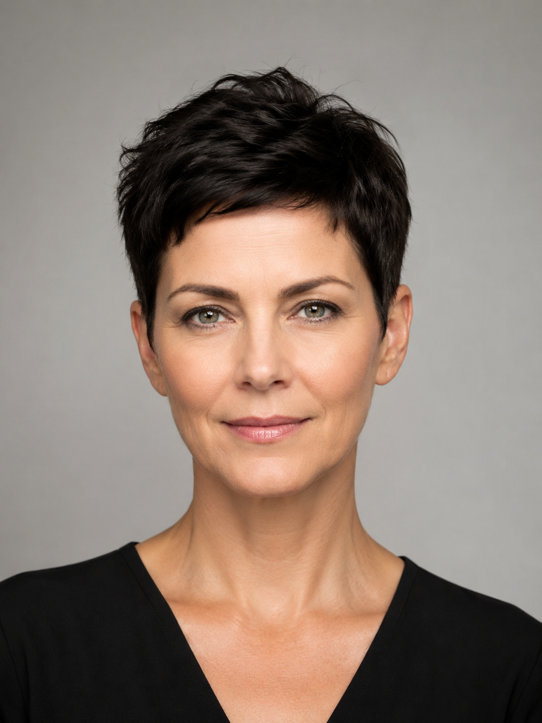 classic pixie cut with soft shape