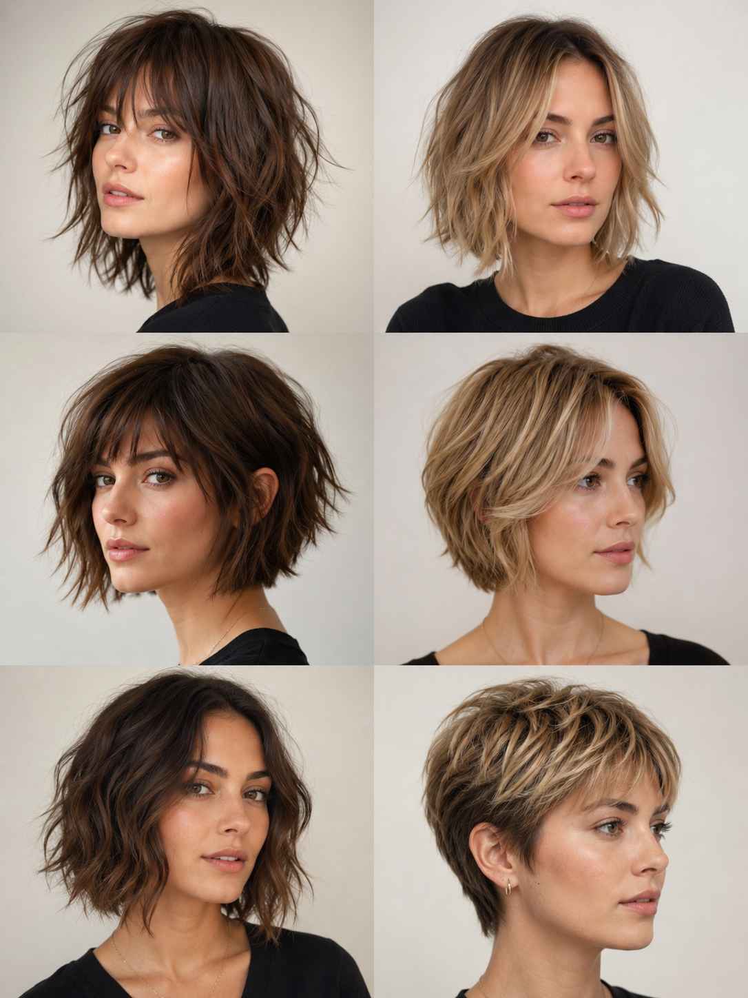 related textured and layered bob ideas including textured bob choppy bob short layered bob wavy bob and bixie cut