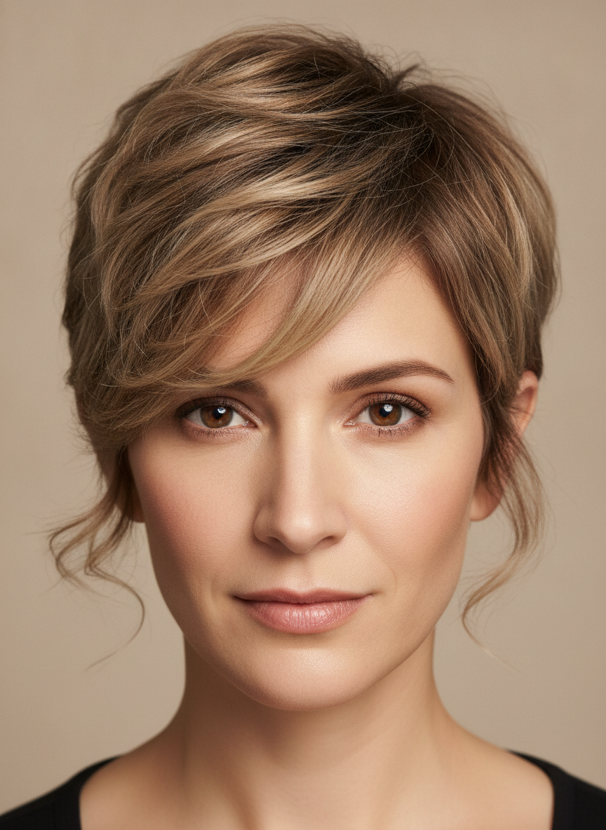 square face pixie cut