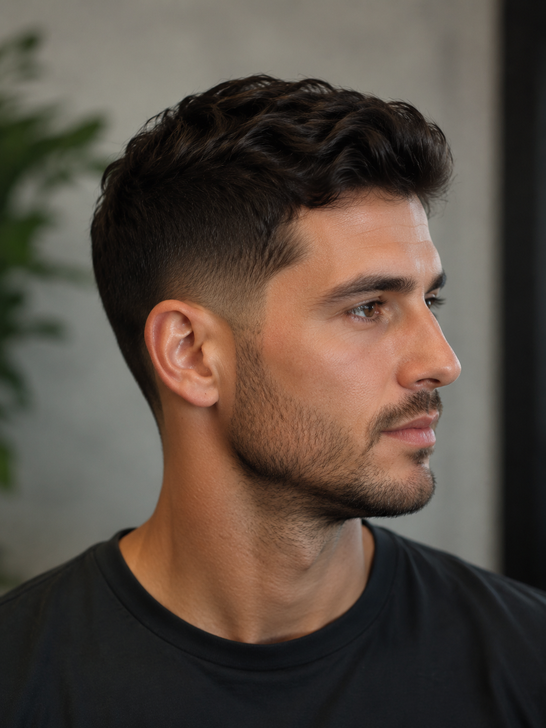 low taper fade with subtle blend