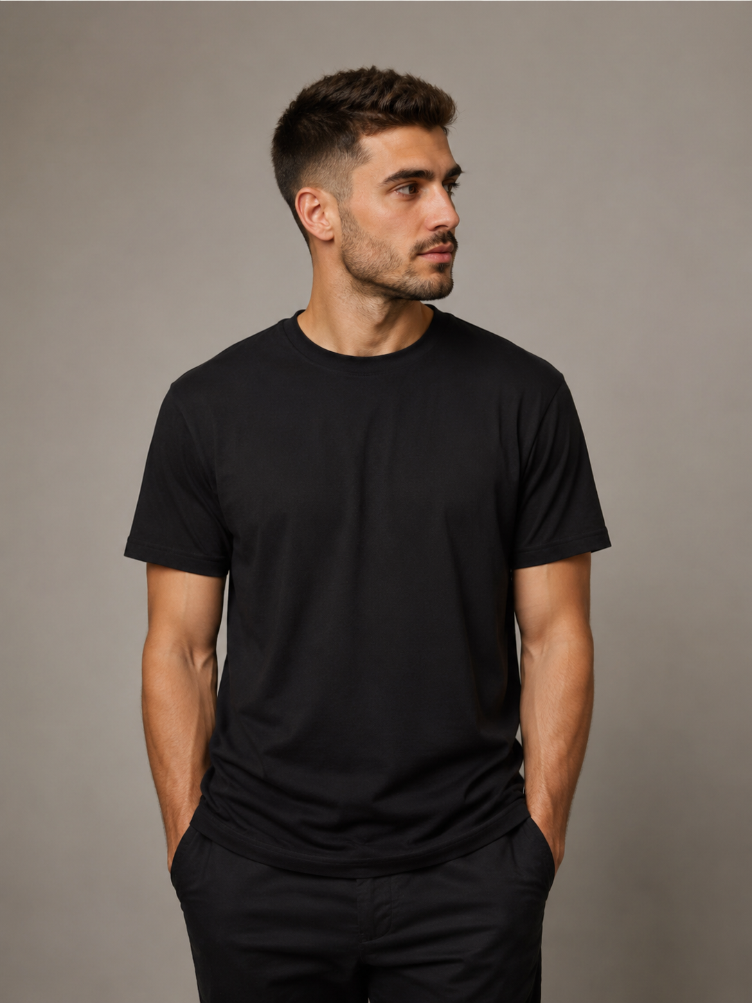 mid taper fade with visible blend