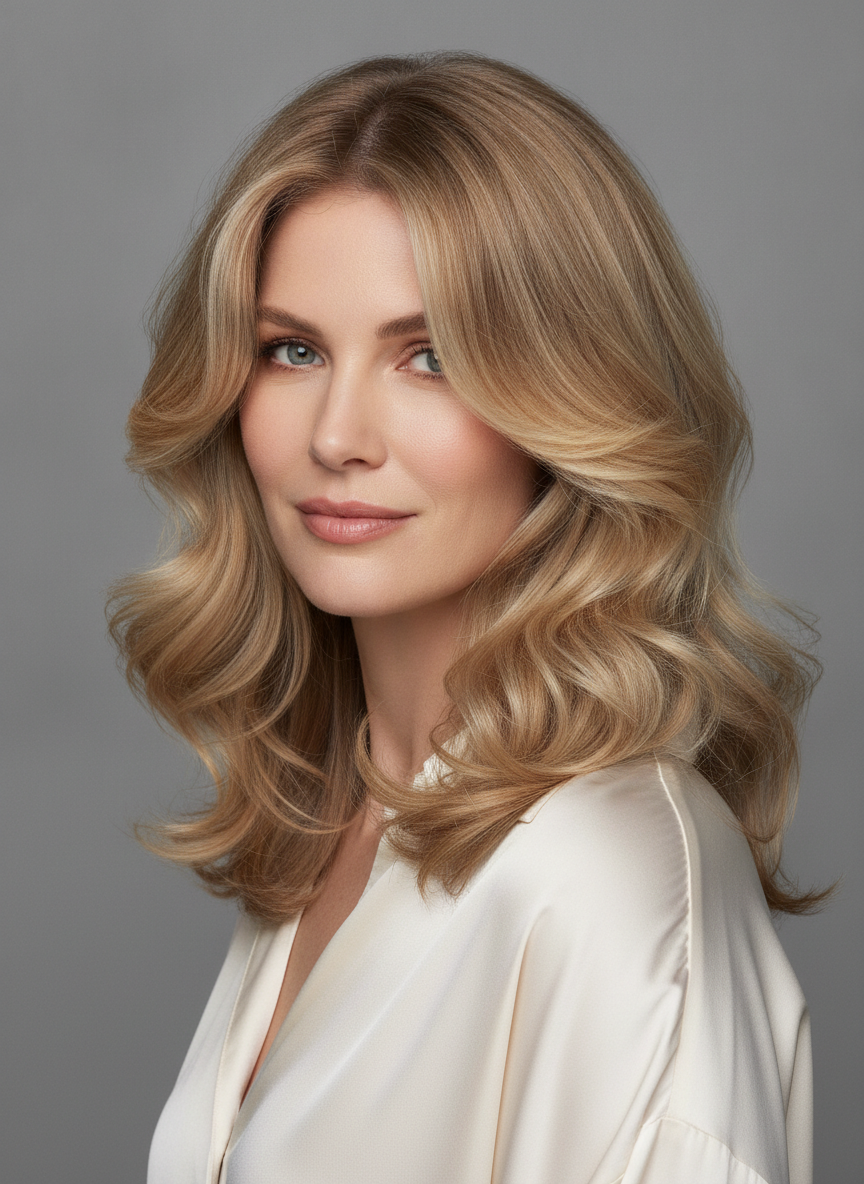thick hair butterfly lob