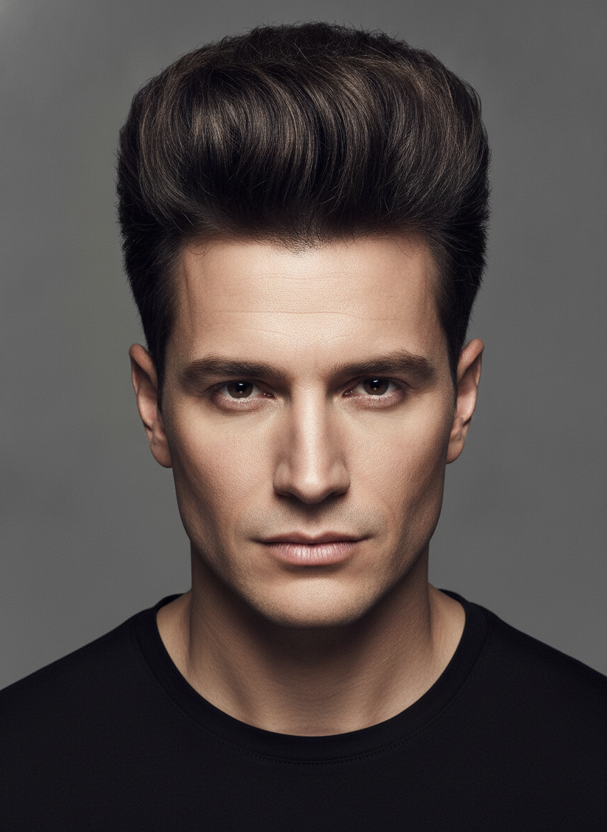 thick hair quiff