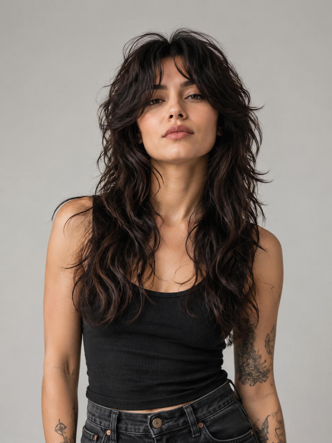 thick hair wolf cut