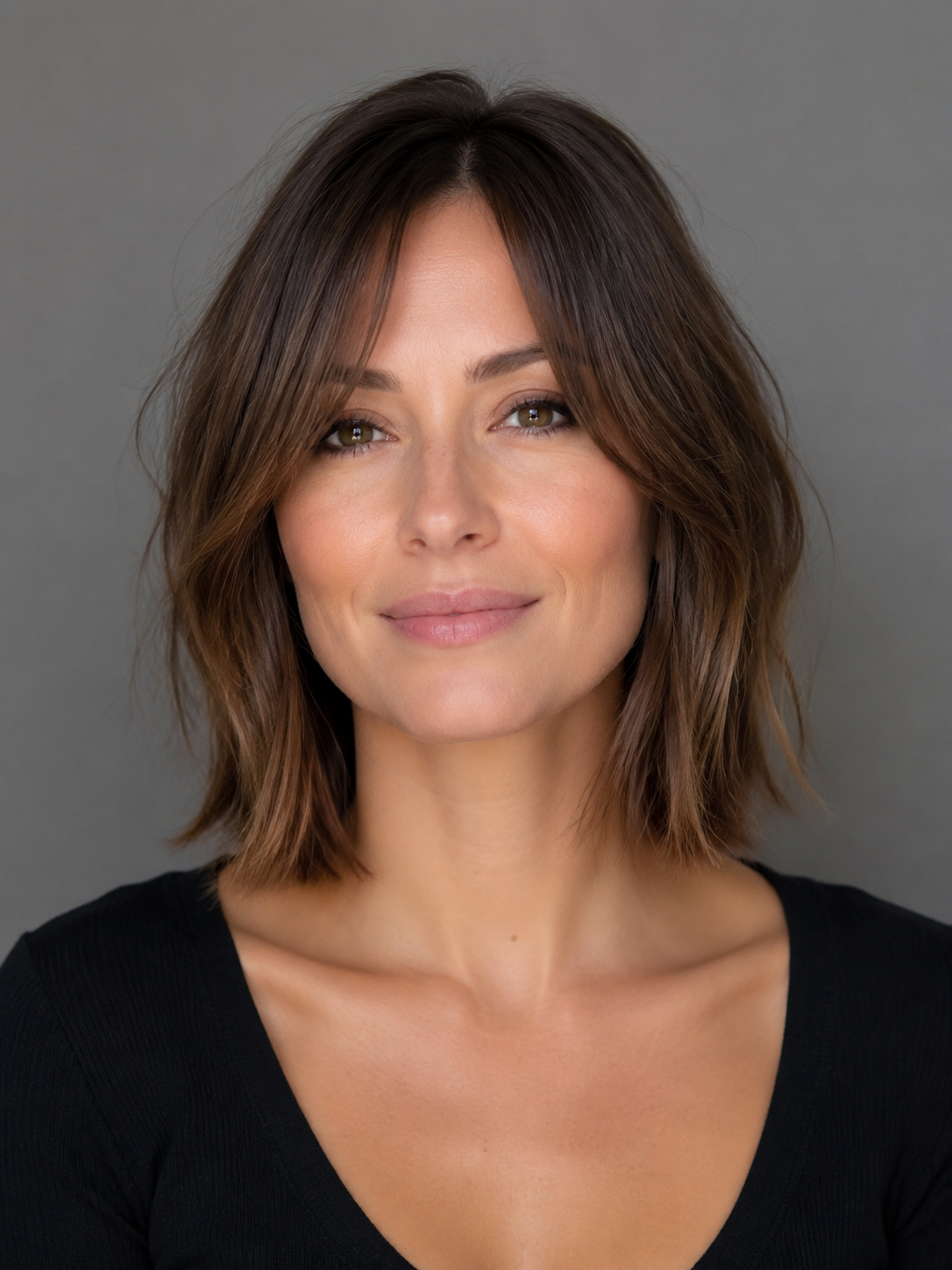 collarbone lob for thin hair with clean fuller-looking ends