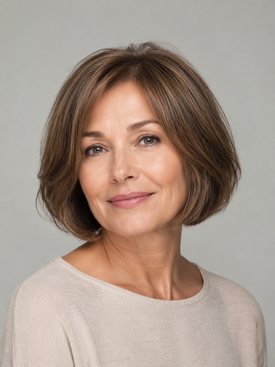 soft bob haircut for thin hair with soft face-framing ends