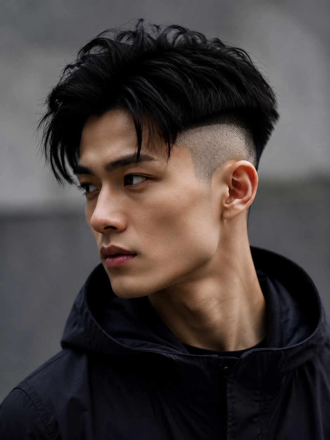 two block undercut with strong contrast