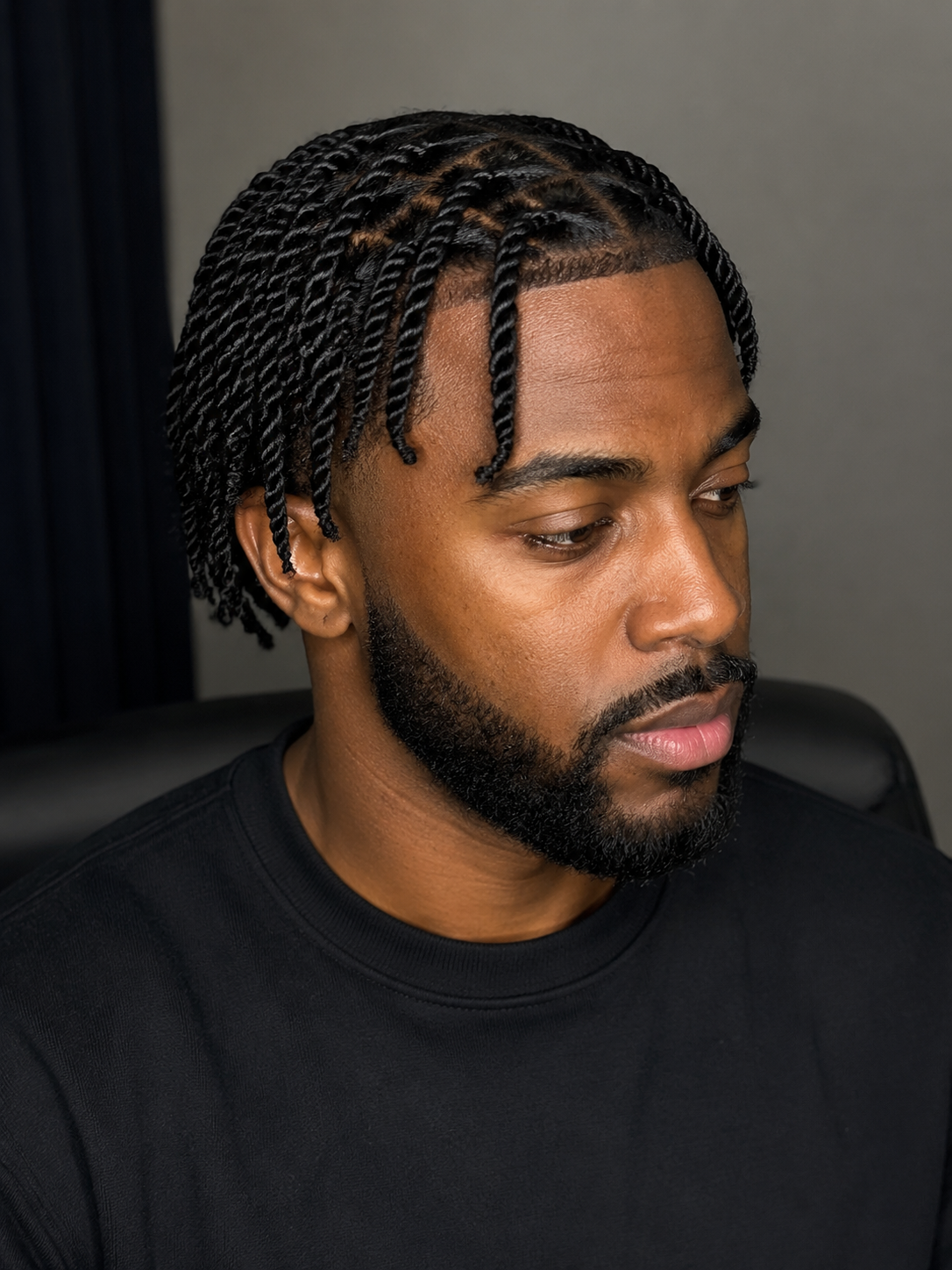 classic two strand twists on natural hair