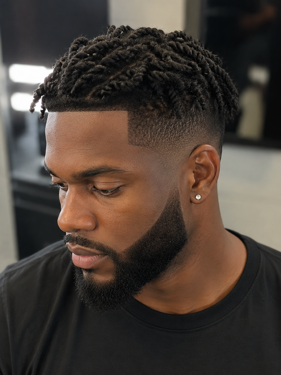 tapered two strand twists with clean edges