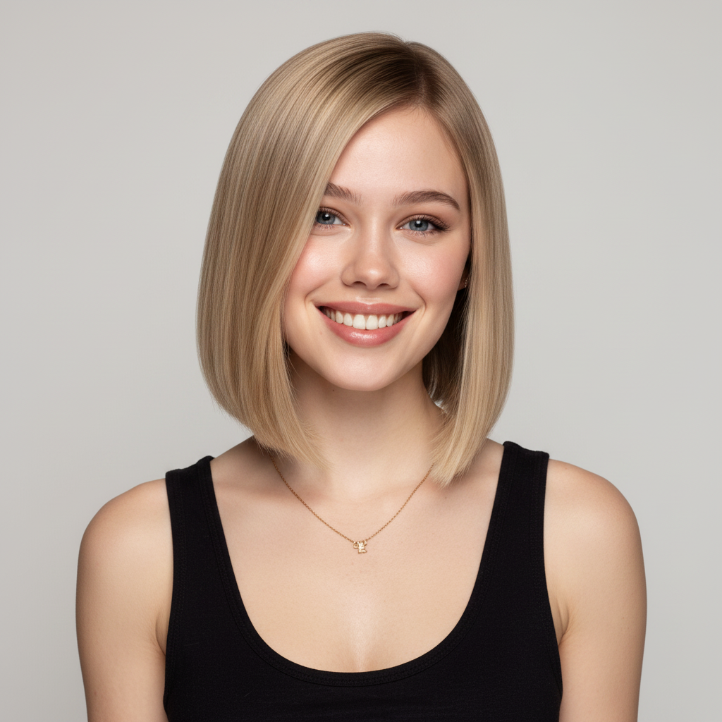 Angled Bob Hair