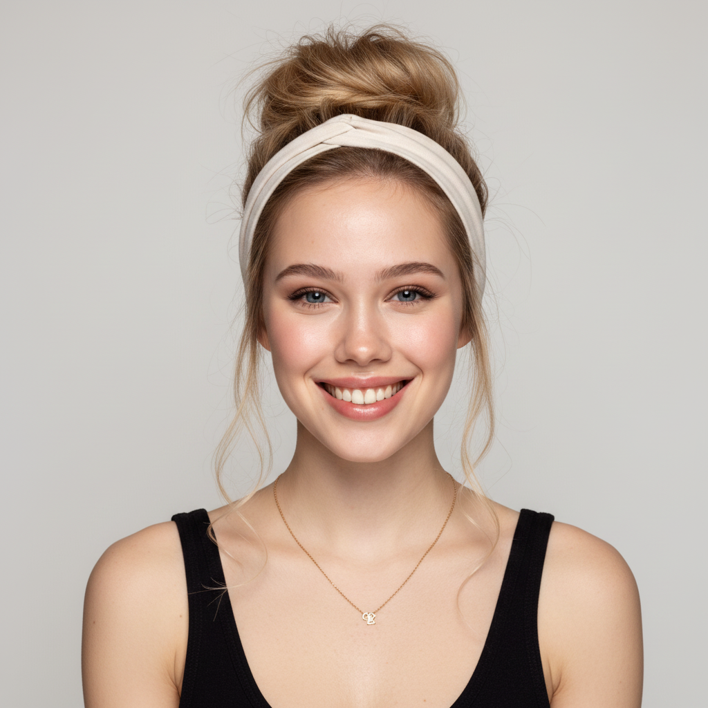 Messy Bun with a Headband