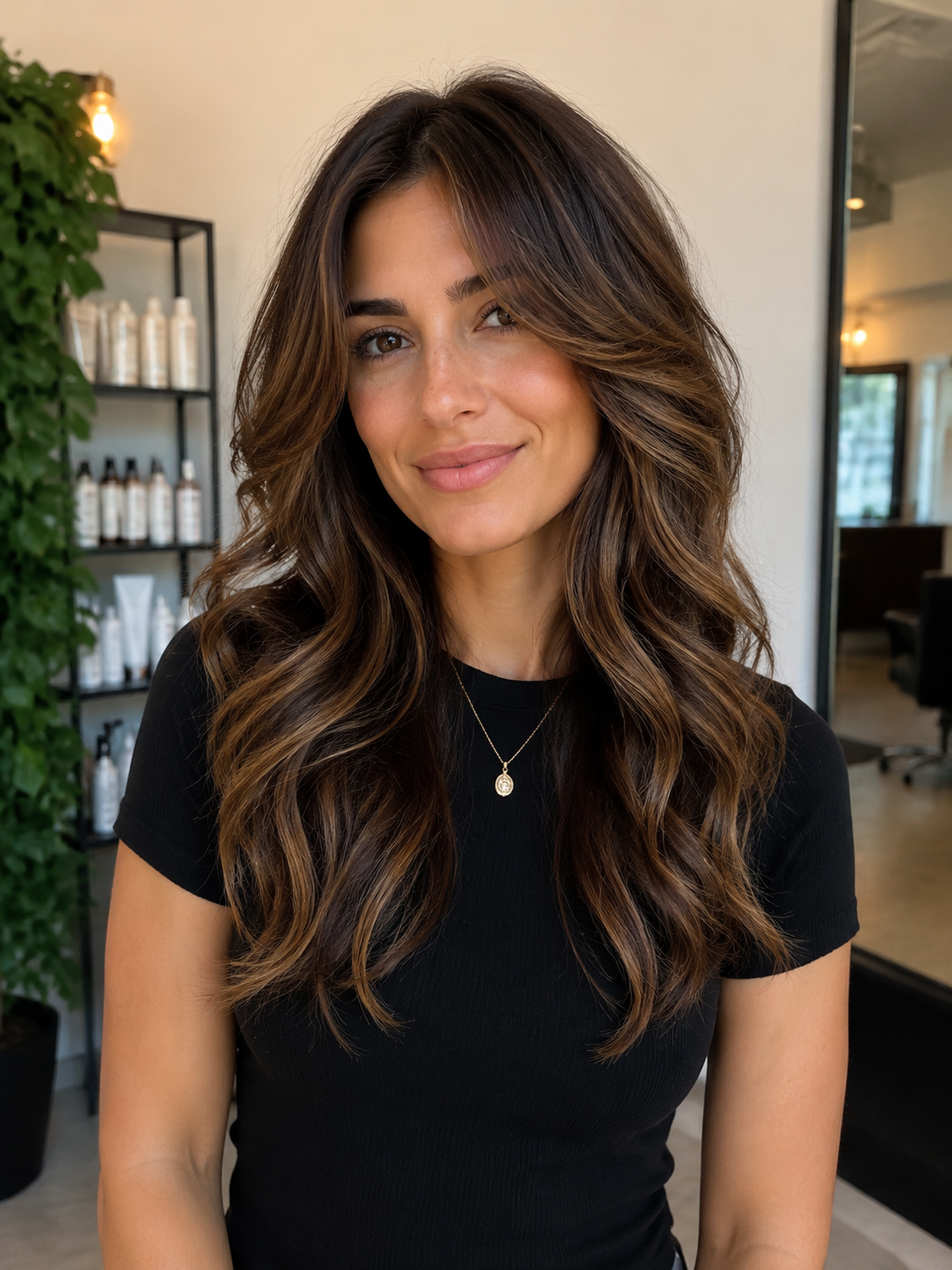 layered wavy hair for a fresher look